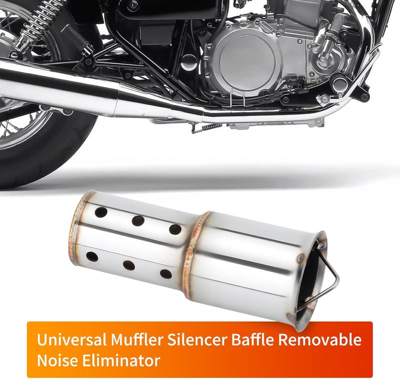 RIDLOG Motorcycle DB Killer 51mm Universal Muffler Silencer Baffle Removable Noise Eliminator Motorcycle Exhaust Pipe Muffler Fit for Harley Honda Yamaha Kawasaki Suzuki - Image 3
